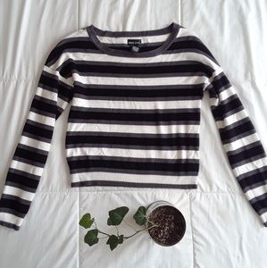 Striped Crop Top Sweater